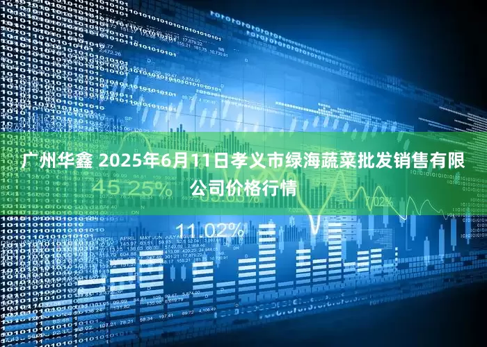 广州华鑫 2025年6月11日孝义市绿海蔬菜批发销售有限公司价格行情